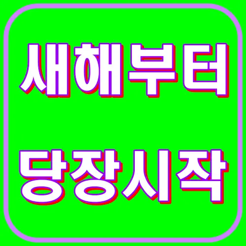 새해부터당장시작