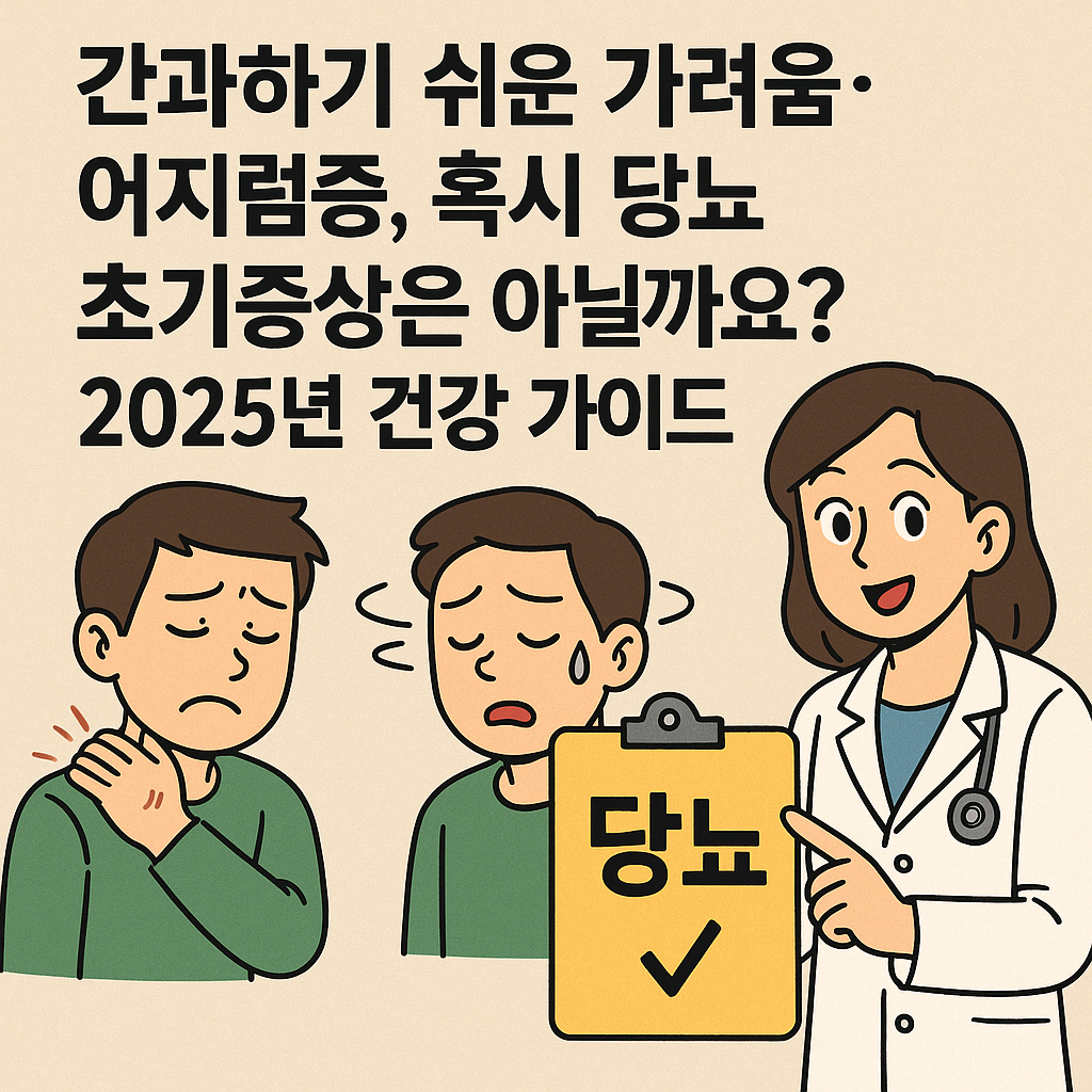간과하기 쉬운 가려움,어지럼증, 혹시 당뇨 초기증상은 아닐까요?