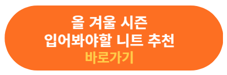 올 겨울 시즌 니트 추천