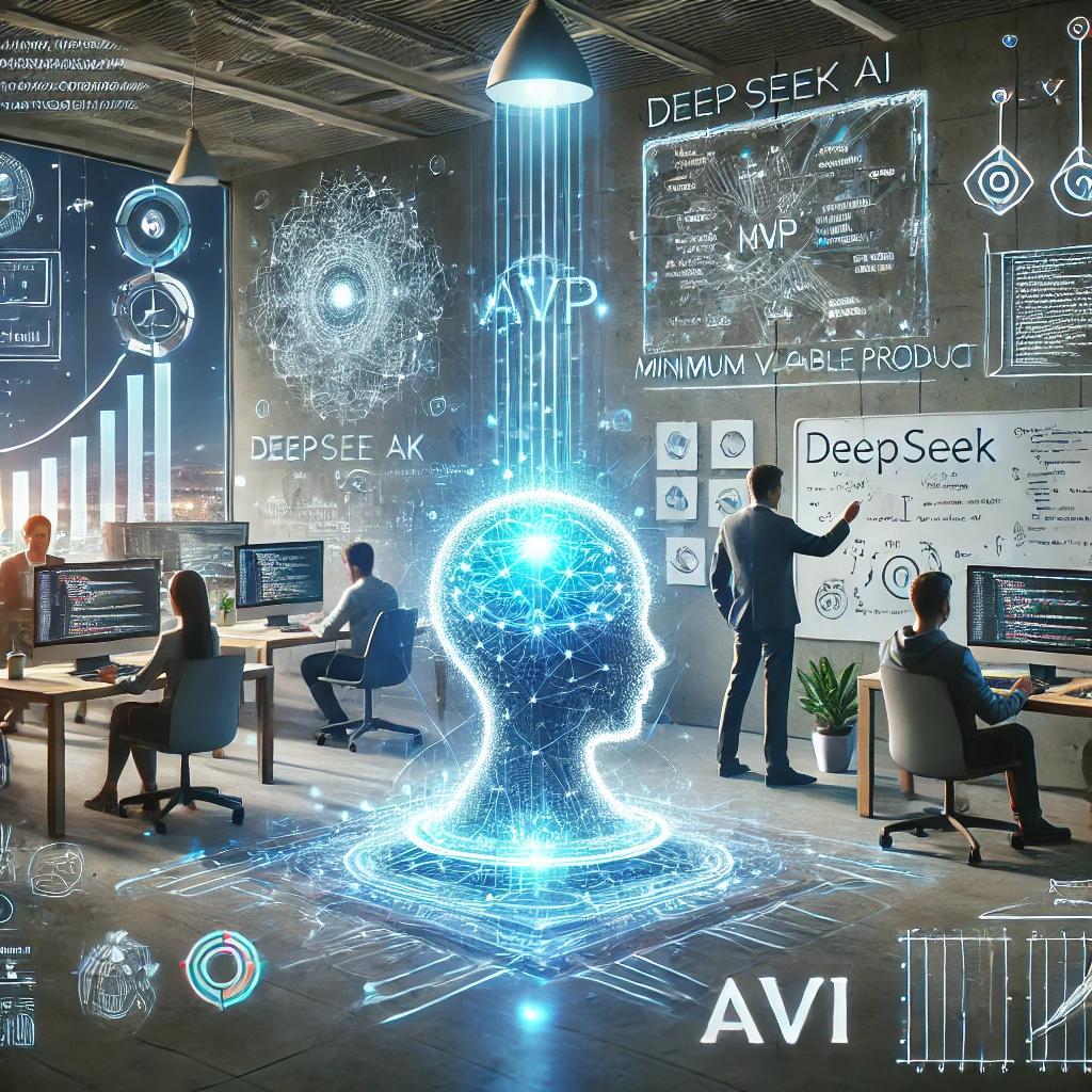 스타트업에서 DeepSeek을 활용해 MVP를 개발하는 방법에 대한 그림