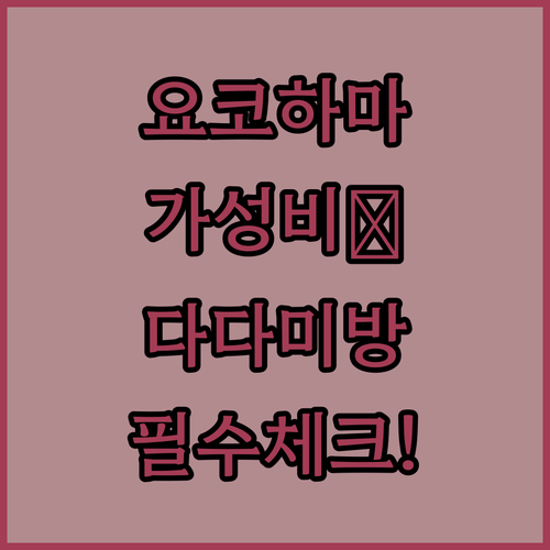 요코하마 가성비 호텔부터 다다미방 호..