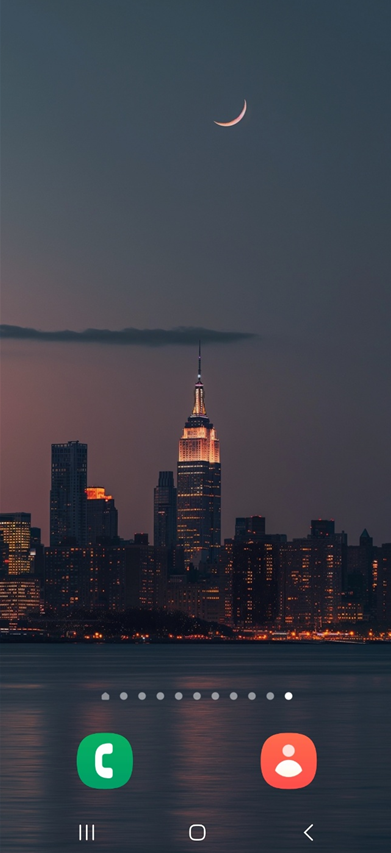 방법 1: 홈 화면에서 위젯 추가 준비하기