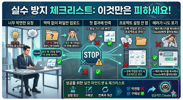 실수 방지 체크리스트: "이것만은 피하세요"