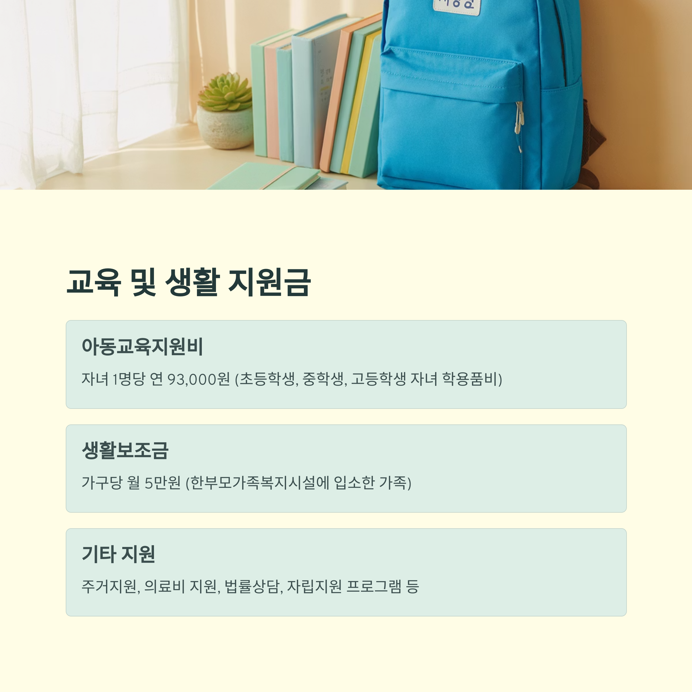 한부모가족 지원금