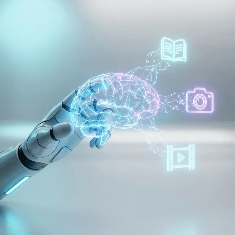 딥러닝 기술이 실생활 도구로 연결되는 디지털 네트워크 이미지