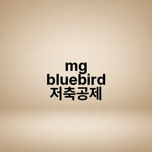 mg bluebird 저축공제
