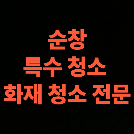 순창 화재청소 전문