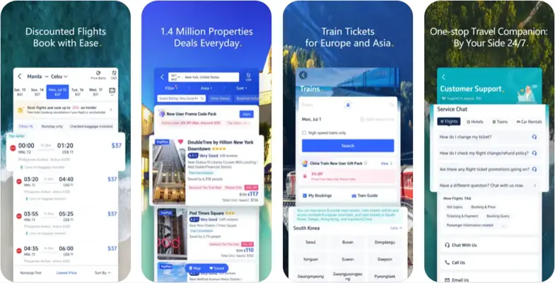 트립닷컴 앱 설치 다운로드 어플 사용법