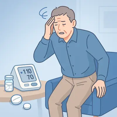 혈압약 복용 중 앉았다 일어날 때 어지러움, 체위성 저혈압 증상과 해결법