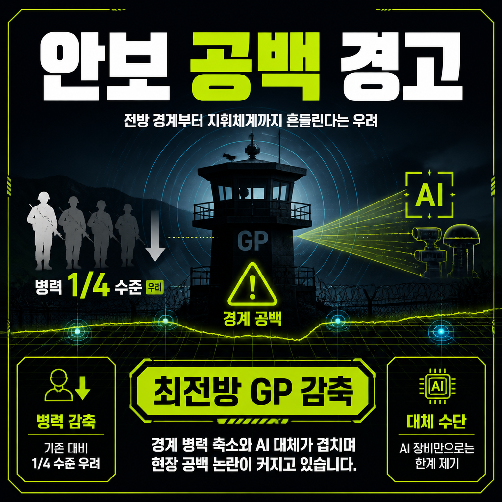 안보 공백 경고