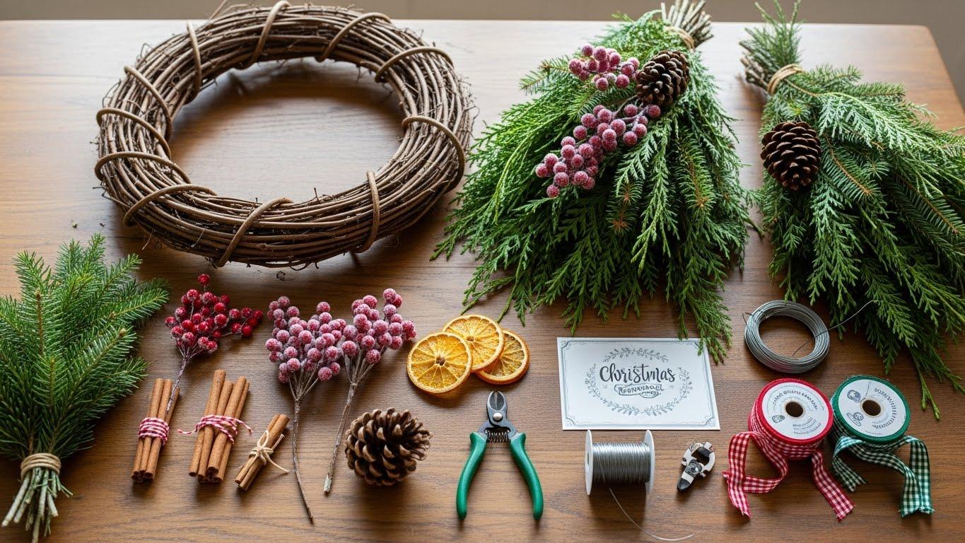 크리스마스 리스 만들기 세트