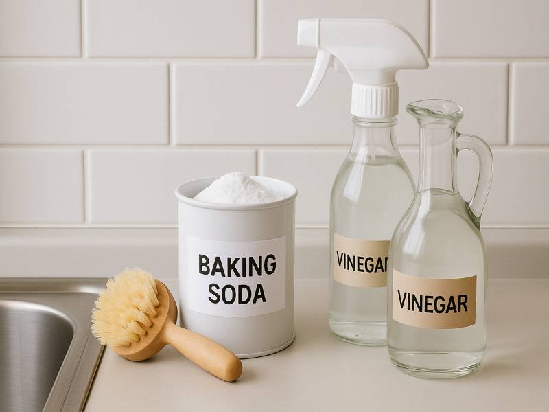 주방을 위한 천연세제 조합_베이킹소다와 식초