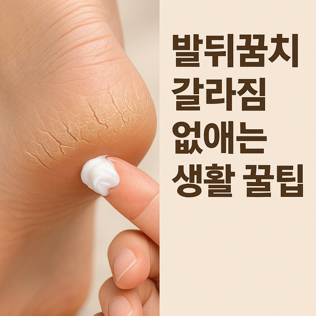 발뒤꿈치 갈라짐 없애는 생활 꿀팁.
