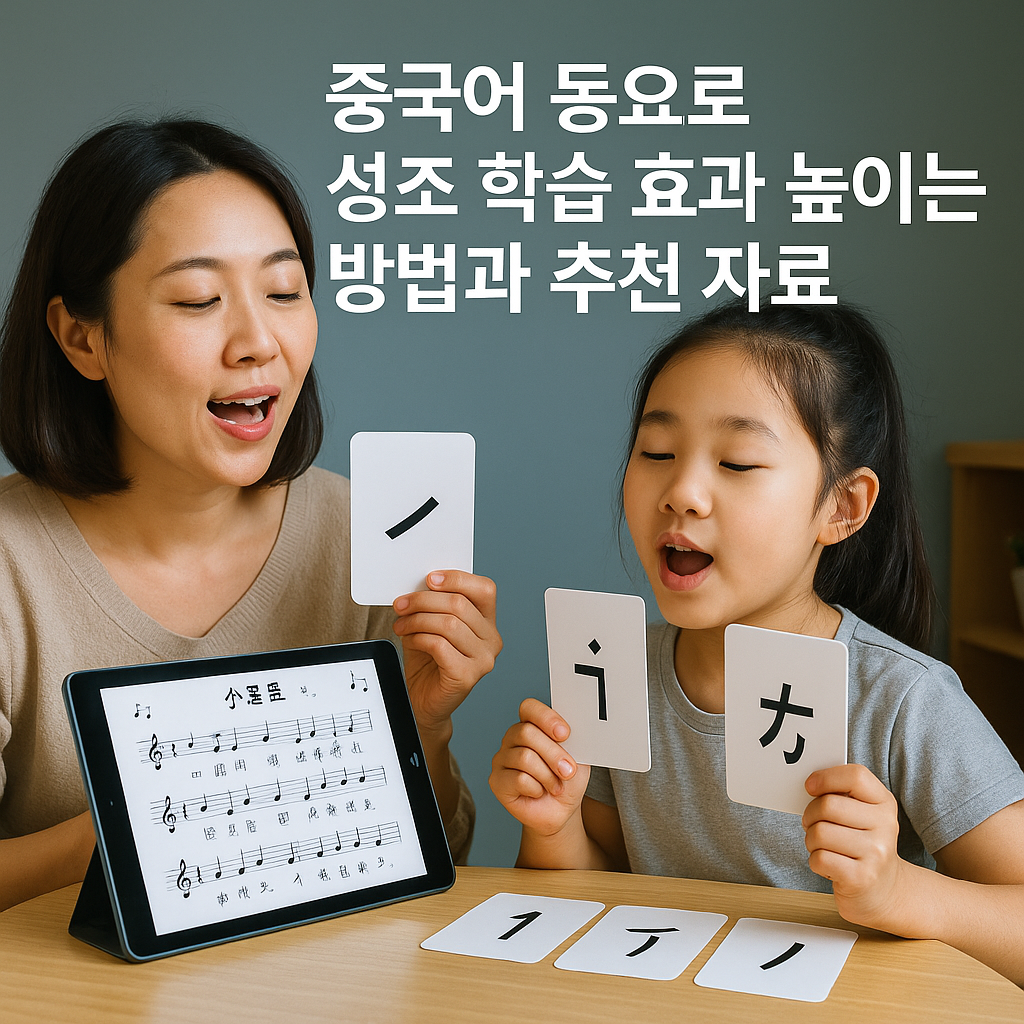 중국어 동요로 성조 학습 효과 높이는 방법과 추천 자료