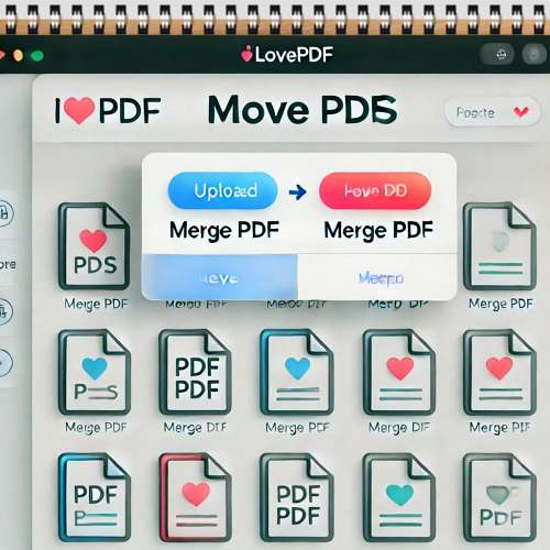 ILovePDF에서 파일 합치기