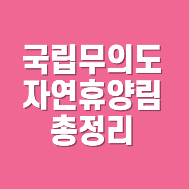 국립무의도자연휴양림 주차장·환불규정·맛집·여행지