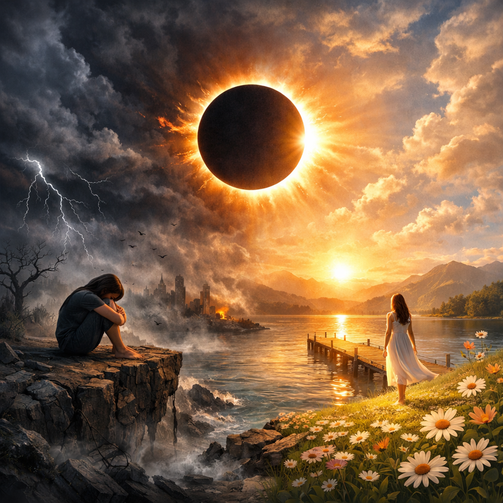 태양이 갑자기 가려지는 꿈