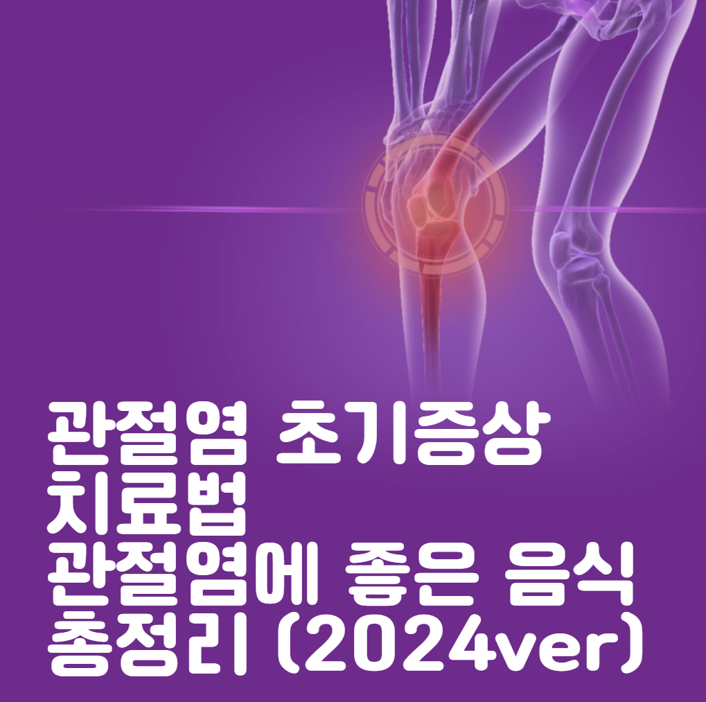 관절염 초기증상, 치료법, 관절염에 좋은 음식 총정리 (2024ver)
메인 키워드