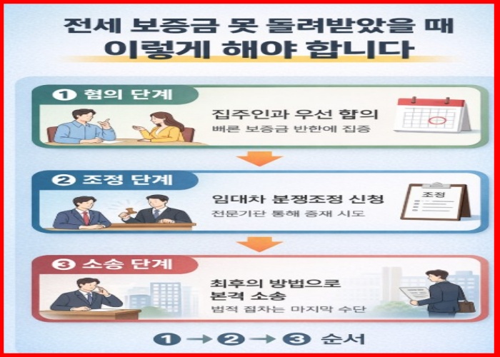 전세보증금 반환 방법(단계)