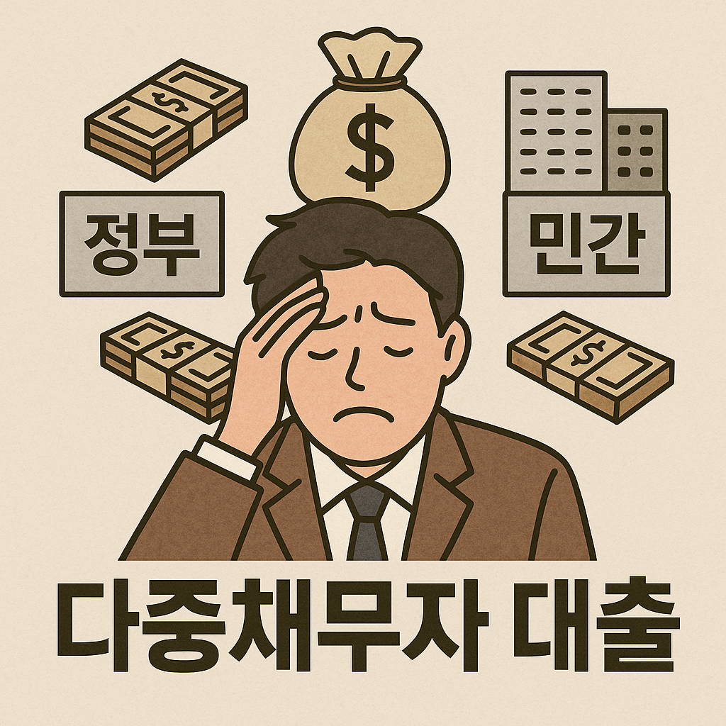 다중채무자 대출, 어디서 받을까?|정부 vs 민간 조건 비교