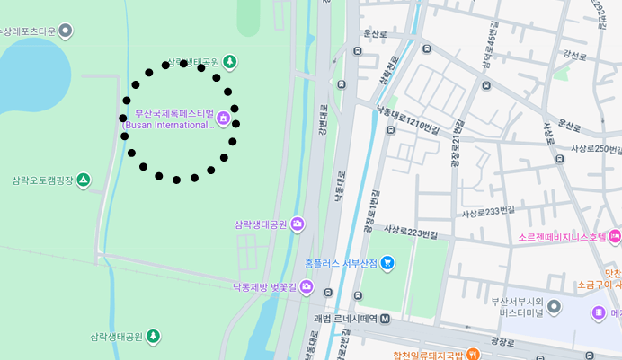 Location of Busan International Rock Festival