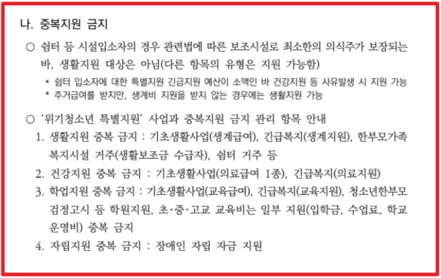 위기청소년 특별지원,자격확인,지원대상,지원금액 확인방법