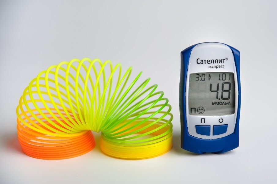 혈당 기계와 장난감