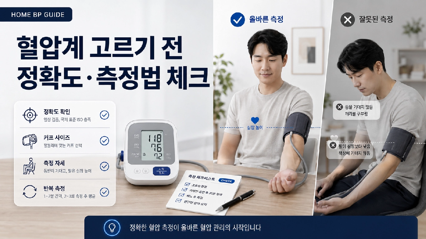 가정용 혈압계 고르기 전 정확도 측정법