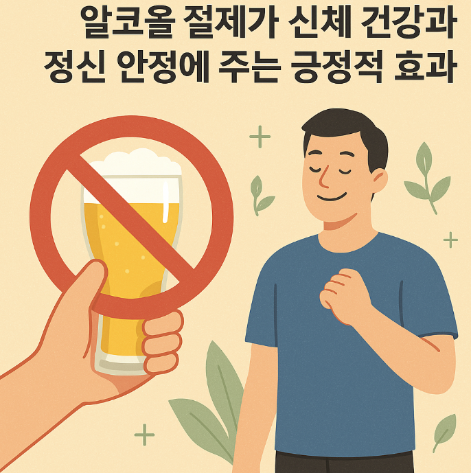 알코올 절제가 신체 건강과 정신 안정에 주는 긍정적 효과