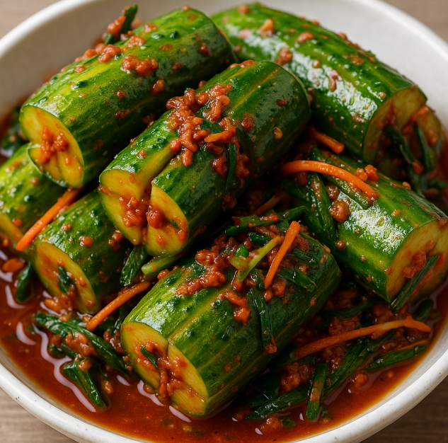 오이 김치 사진