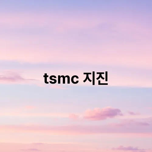 tsmc 지진