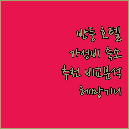 반둥 호텔 추천! 헤망기니 호텔, 수