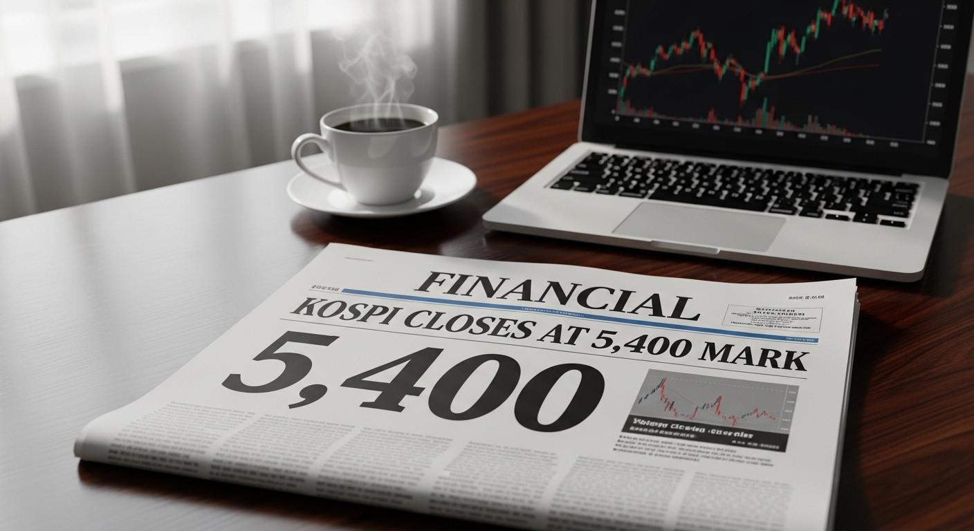 코스피, 5400선 마감