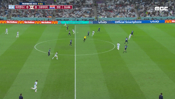 아르헨티나가 PK얻어내는 장면