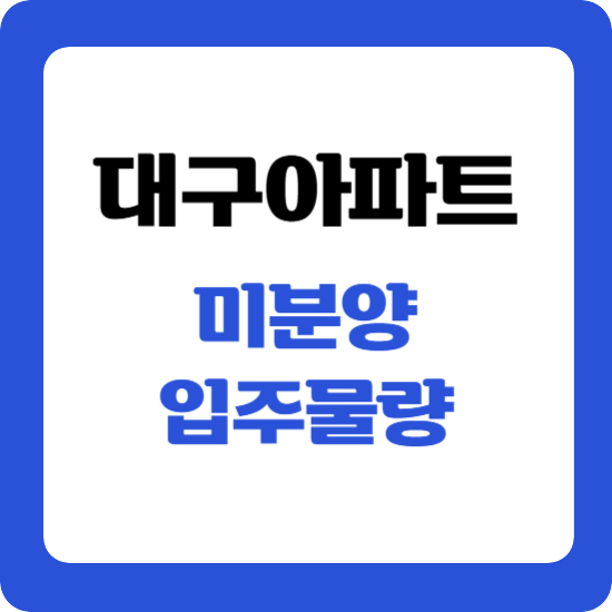 대구 미분양 아파트 현황