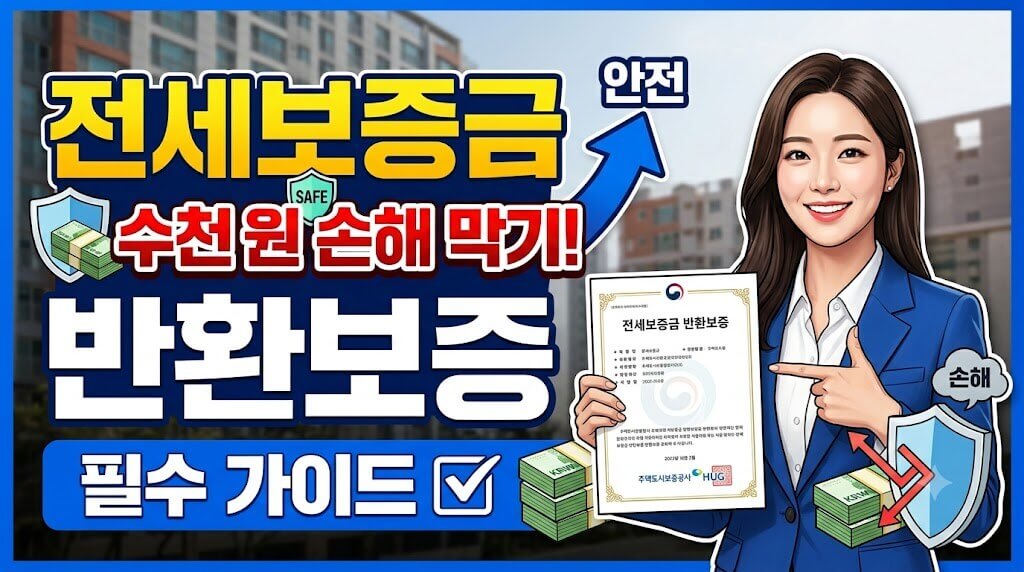 전세보증금 반환보증 가입 및 안전 거래 안내 이미지