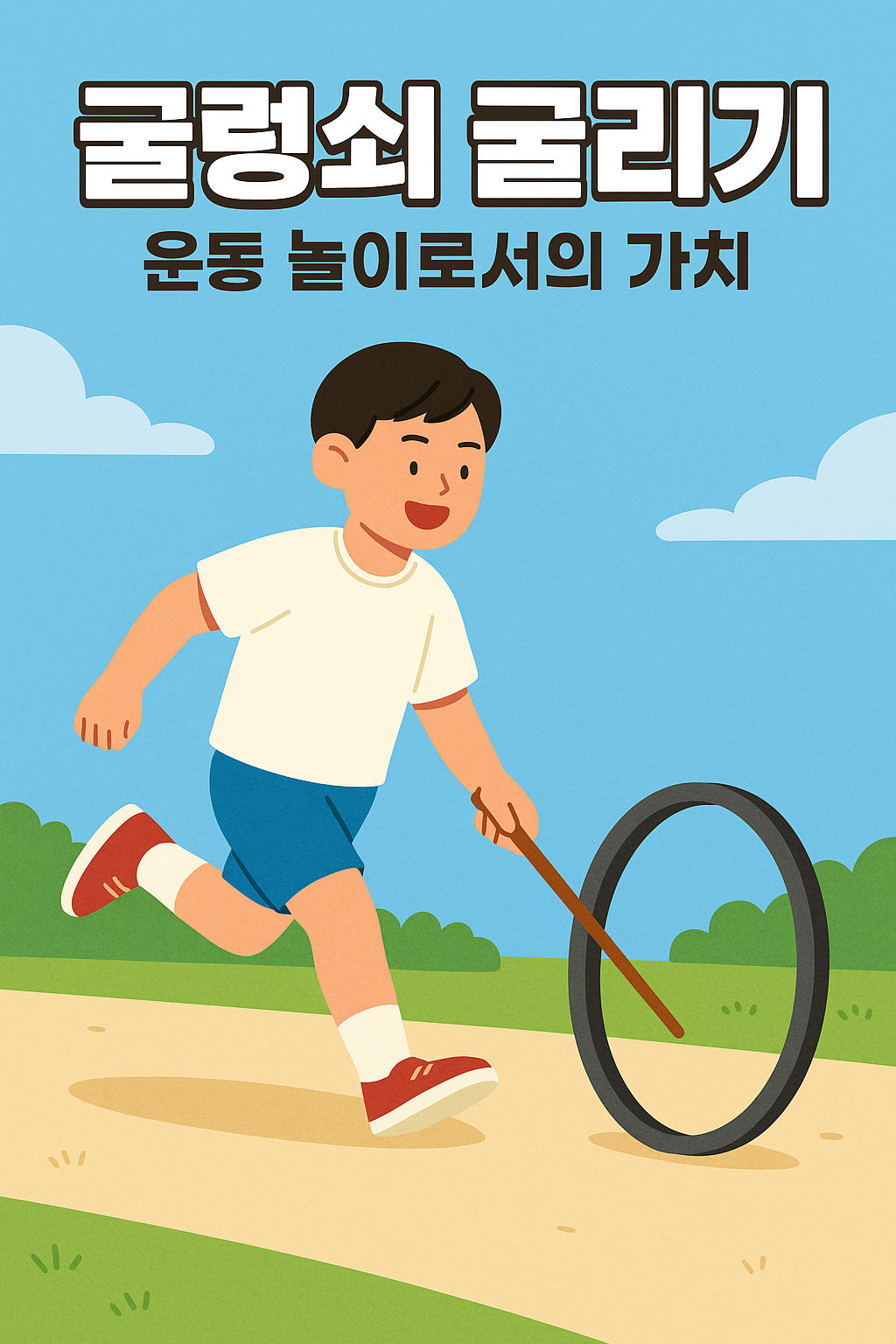 굴렁쇠 굴리기 – 운동 놀이로서의 가치