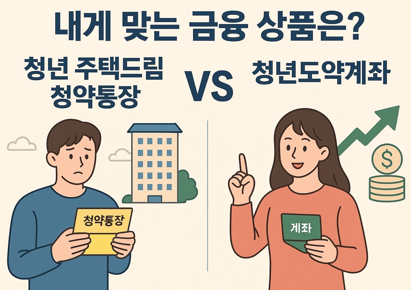 🏡 청년 주택드림 청약통장 vs. 청년도약계좌: 내게 맞는 금융 상품은? 💰