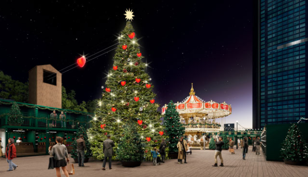 트리와 움직이는 하트