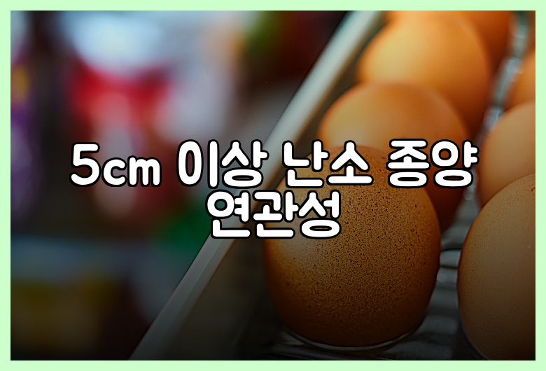 5cm 이상 난소 종양 연관성