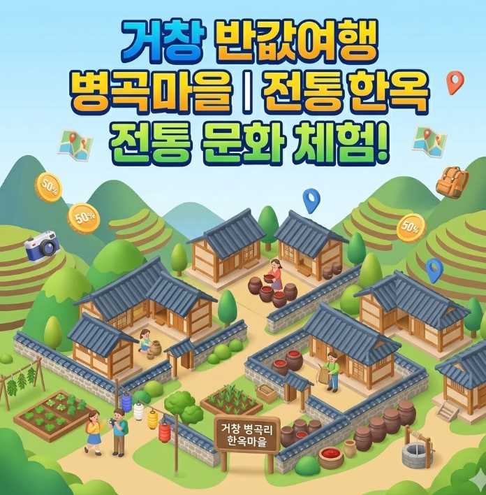 거창 창포원 병곡마을 수양벚꽃 반값여행 신청 방법