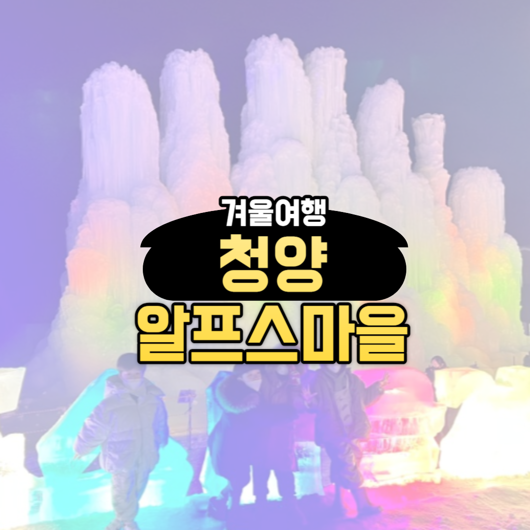 겨울 여행 청양 알프스마을 얼음분수축제 눈썰매장 예약방법과 꿀팁