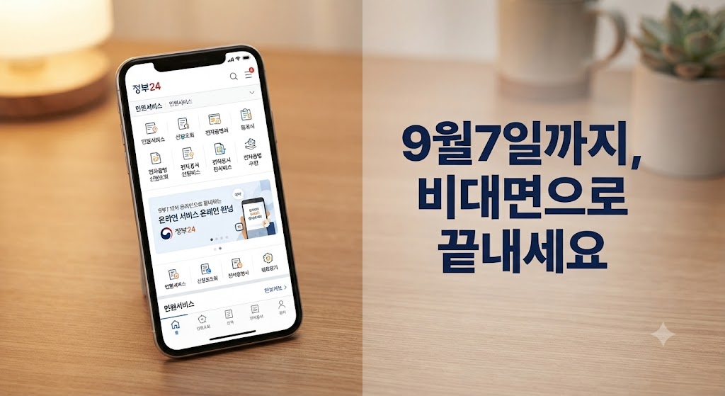 정부24 앱 주민등록 사실조사 비대면 참여 안내