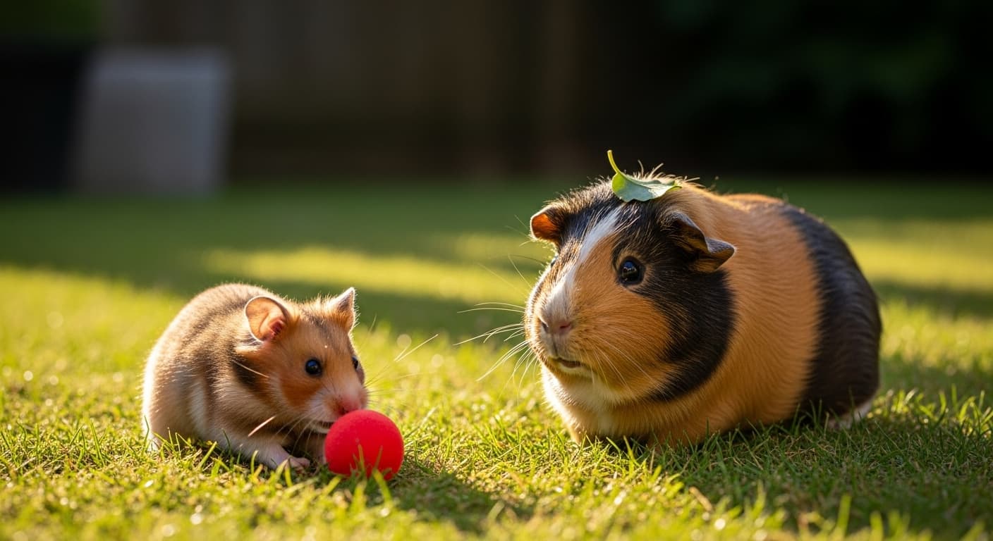 햄스터 vs 기니피그 키우기