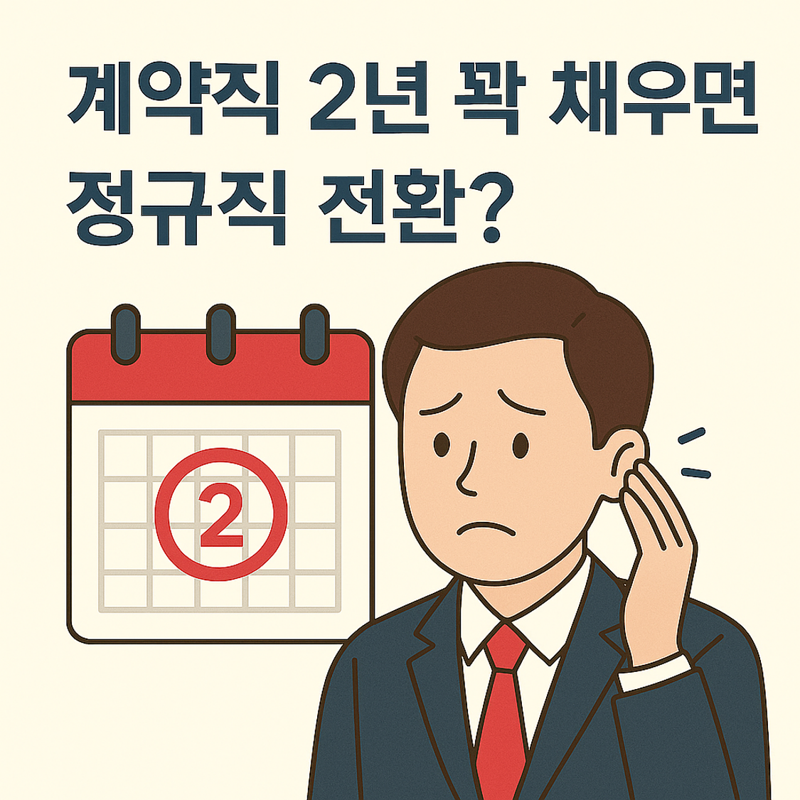 계약직 2년 꽉 채우면 정규직 전환? '이 날짜' 모르면 큰일납니다