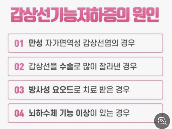 갑상선 기능 저하증 증상