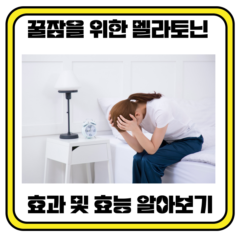 멜라토닌 효과 및 효능 알아보기