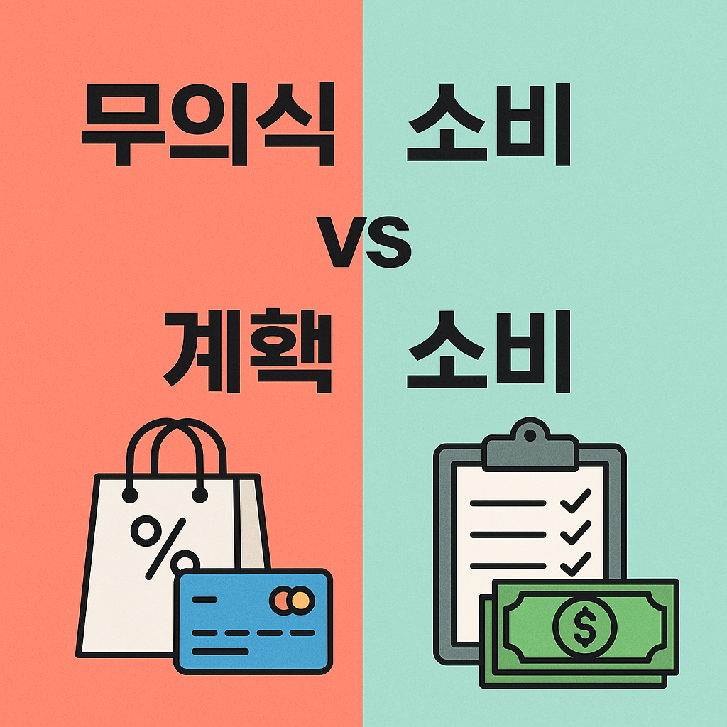 무의식 소비 vs 계획 소비