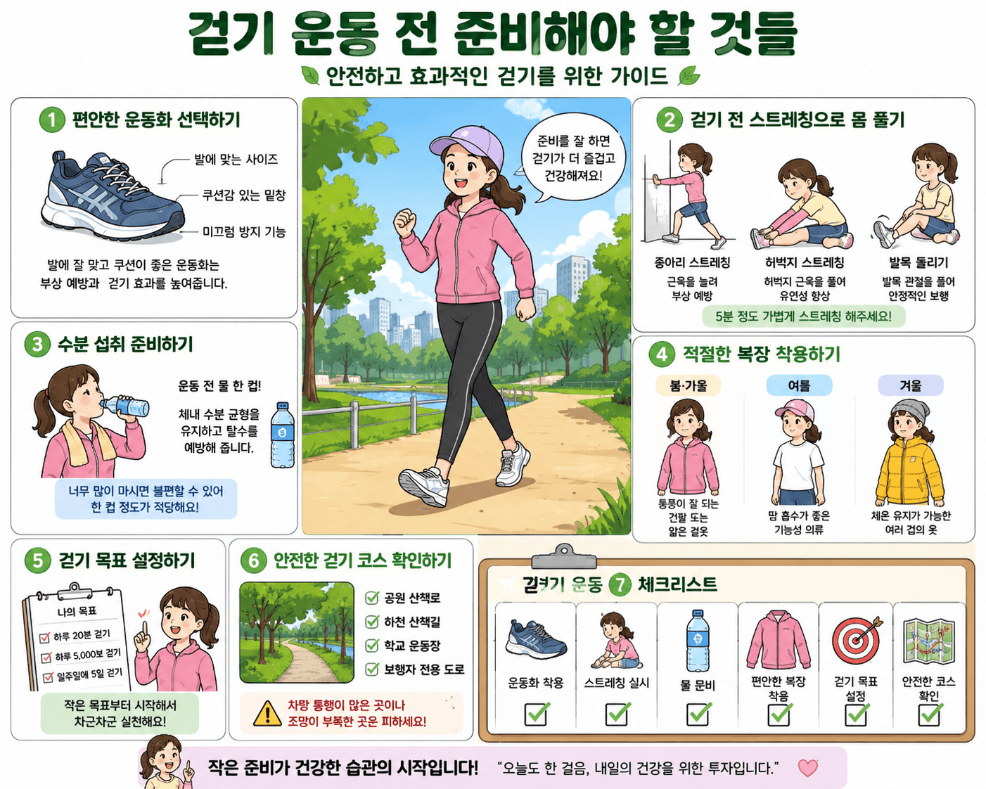 걷기 운동 전 준비가 중요한 이유