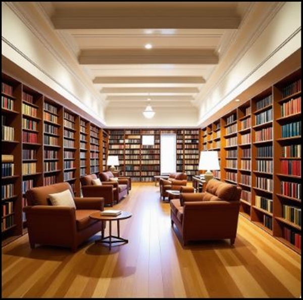 AI로 만든 도서관이미지